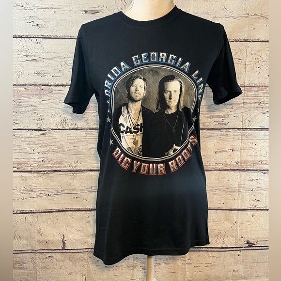 Florida Georgia Line T-Shirt "Dig Your Roots" Tour 2016-Small - Picture 1 of 2